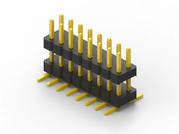 2.54 মিমি পুরুষ SMD পিন হেডার, ব্রাস যোগাযোগ উপাদান সংযোগকারী পিন হেডার