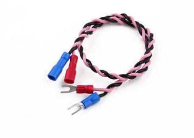 UL1007 18AWG স্প্যাড টার্মিনাল সহ বৈদ্যুতিক কাস্টম ইঞ্জিন ওয়্যারিং হারনেস
