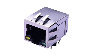 ফসফর ব্রোঞ্জ Rj45 নেটওয়ার্ক সংযোগকারী ফিল্টার 100Base - T 90 ডিগ্রী প্লাগ - ইন