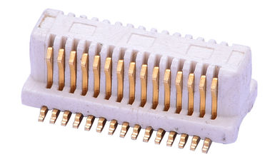 উল্লম্ব 30PIN PCB বোর্ড থেকে বোর্ড সংযোগকারী পিডেস্টাল বেজ ফসফর ব্রোঞ্জ উপাদান