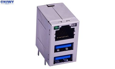 10P8C Rj45 মহিলা থেকে মহিলা সংযোগকারী, টেকসই মহিলা ইথারনেট সংযোগকারী