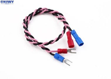 UL1007 18AWG স্প্যাড টার্মিনাল সহ বৈদ্যুতিক কাস্টম ইঞ্জিন ওয়্যারিং হারনেস
