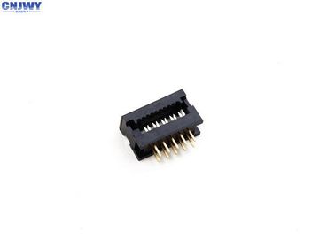 2 * 5 পিন ডিআইপি প্লাগ সংযোগকারী 2.54mm পিচ ডুয়াল সারি PBT উপাদান নিরোধক প্রতিরোধের