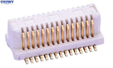 উল্লম্ব 30PIN PCB বোর্ড থেকে বোর্ড সংযোগকারী পিডেস্টাল বেজ ফসফর ব্রোঞ্জ উপাদান