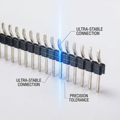 Surface Mount Single Row Male Pin Header Connector 2.54mm Pitch SMT PCB Board Mount
