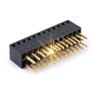 1.00mm পিচ একক সারি ডান কোণ মহিলা হেডার সংযোগকারী অনুভূমিক PCB মাউন্ট সকেট
