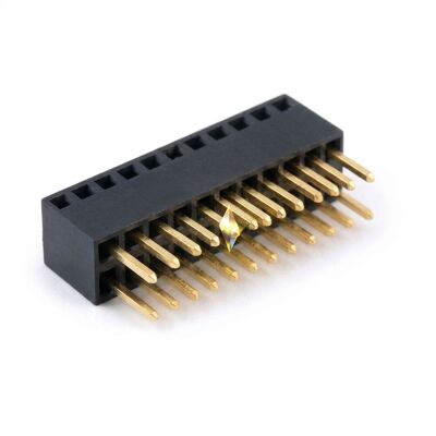 1.00mm পিচ একক সারি ডান কোণ মহিলা হেডার সংযোগকারী অনুভূমিক PCB মাউন্ট সকেট