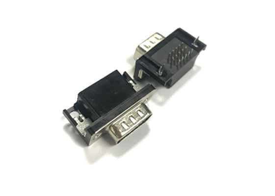 PBT HDR ডান কোণ পুরুষ মহিলা 15 পিন AWG24 ডি সাব সংযোগকারী