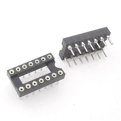 60VAC DIP SINGLE 2.54mm পিচ PBT ইন্টিগ্রেটেড আইসি সকেট