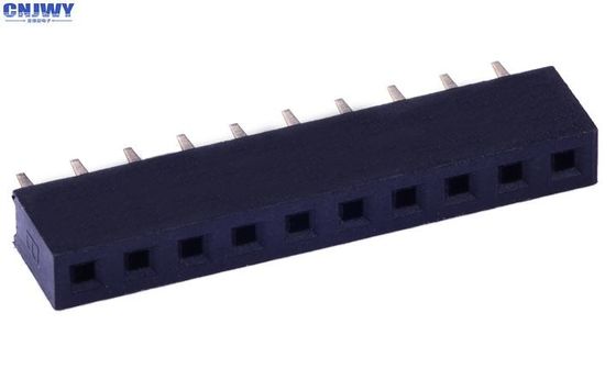 একক সারি 1.0AMP PA6T মহিলা হেডার পিসিবি সংযোগকারী 2.0 মিমি পিচ