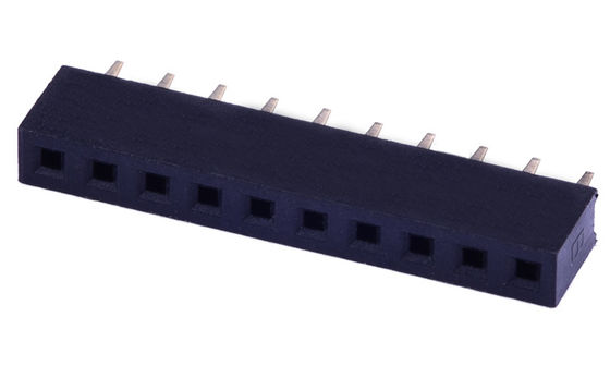 একক সারি 1.0AMP PA6T মহিলা হেডার পিসিবি সংযোগকারী 2.0 মিমি পিচ