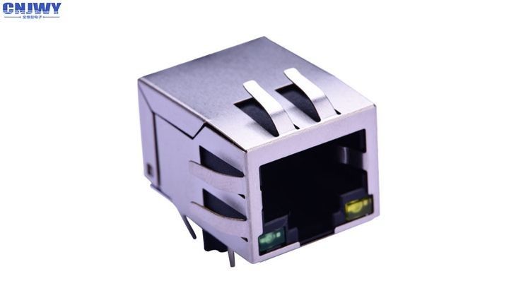 ফসফর ব্রোঞ্জ Rj45 নেটওয়ার্ক সংযোগকারী ফিল্টার 100Base - T 90 ডিগ্রী প্লাগ - ইন