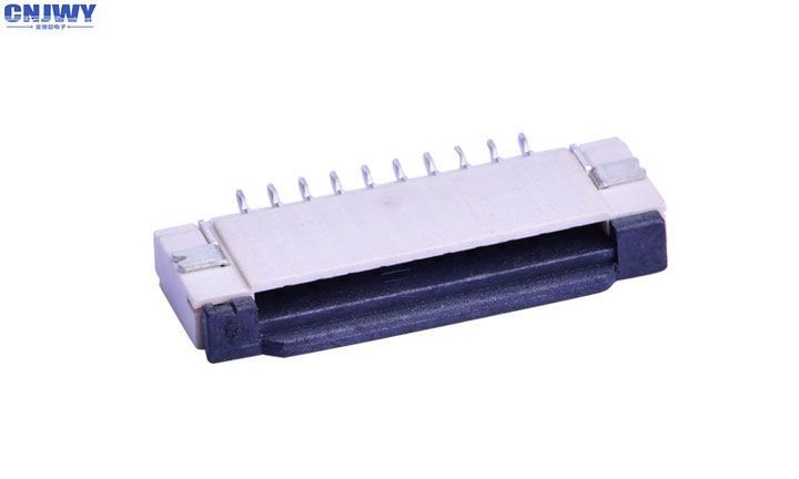 1.0 মিমি অনুভূমিক FPC ক্যাবল সংযোগকারী উচ্চতা 2.17 মিমি লক নামমাত্র ভোল্টেজ 50V সঙ্গে