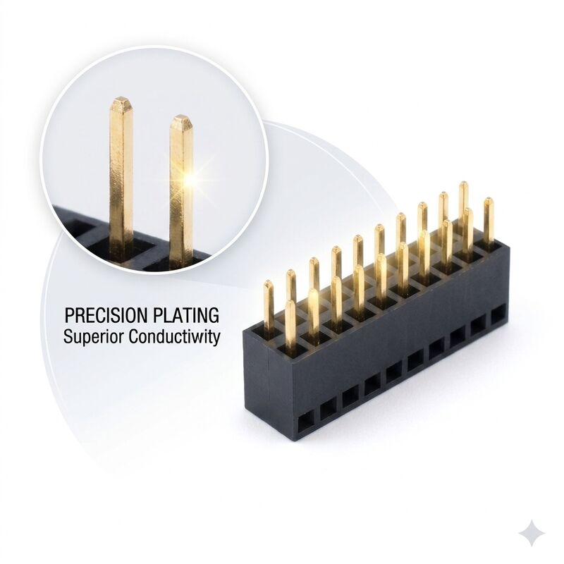 1.00mm পিচ একক সারি ডান কোণ মহিলা হেডার সংযোগকারী অনুভূমিক PCB মাউন্ট সকেট