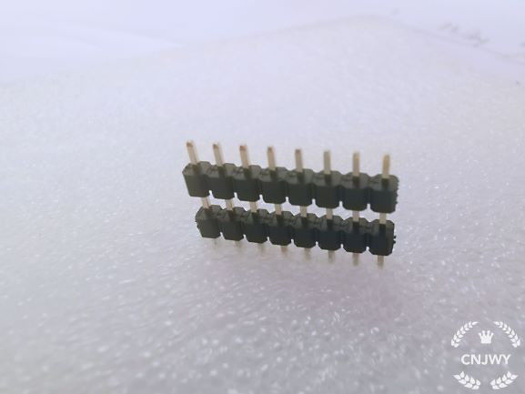প্লাগ ইন পুরুষ পিন হেডার সংযোগকারী 1 * 8P L=14mm ডাবল প্লাস্টিক 0.8U গোল্ড ফ্ল্যাশ পিই প্যাকেজিং