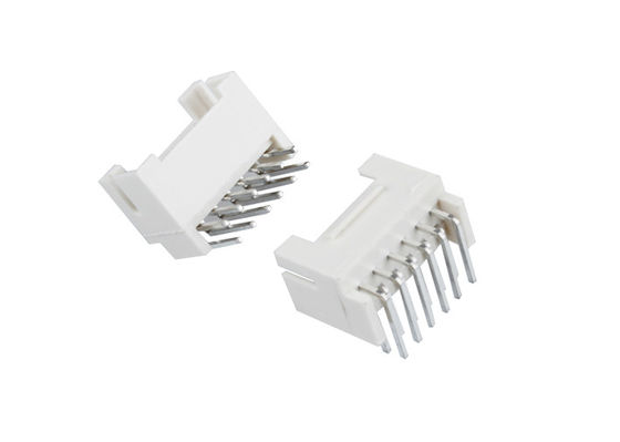 Dual Row FPC Cable Connector 1.25 MM Pitch Concave Bending Through Hole