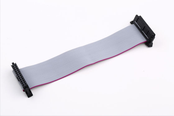 2.54mm Pitch Flat Ribbon Cable Assembly Assembly With Butterfly Hook PVC Cable